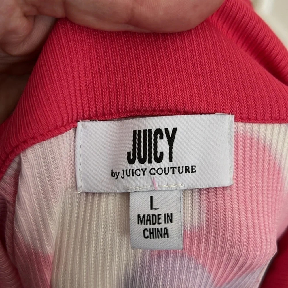 Juicy by Juicy Couture Polo Style Shirtdress in a Floral Pattern - Size L - Picture 7 of 8